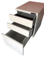 Keyless-Mobile-Pedestal-With-Combination-Lock-Drawer-Top-Side-View