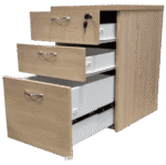 Maple-Wooden-Mobile-Pedestal-Open-Drawer-View