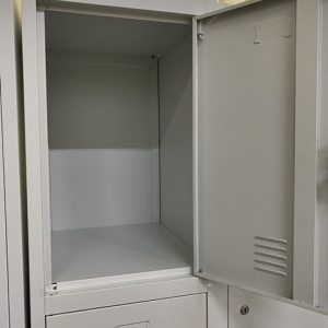 3 Tiers Metal Steel Locker Top Internal Compartment