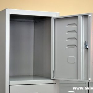 4 Tiers Metal Steel Locker Top Internal Compartment