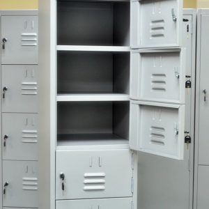 8 Tiers Metal Steel Locker Top Internal Compartment