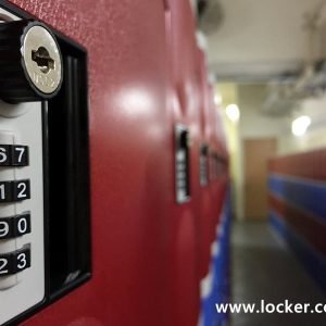 AV-233 Keyless Number Combination Lock Red Lockers