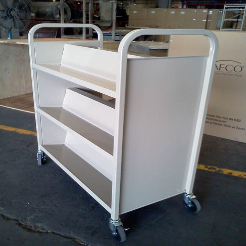 Double Sided Library Trolley