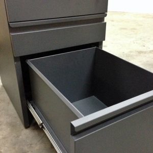 Graphite Metal Mobile Pedestal Filing drawer