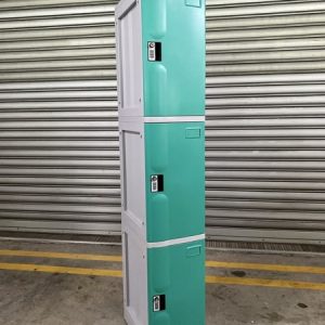 3 Tiers ABS Plastic Lockers L Size Green
