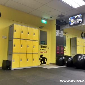 3 Tiers ABS Plastic Lockers L Size Gym Locker