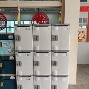 4 Tiers ABS Plastic Lockers M Size Mail Slot Locker 3 Tiers