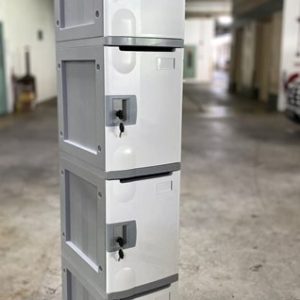 4 Tiers ABS Plastic Lockers M Size Mail Slot Lockers