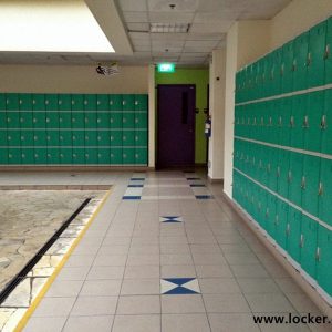 4 Tiers ABS Plastic Lockers M Size School Locker Green