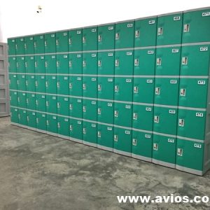 5 Tiers ABS Plastic Lockers S Size Green