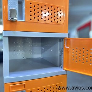 10 Tiers ABS Plastic Locker SSS Size Orange Door