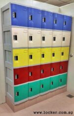 5 Tiers ABS Plastic Lockers - Image 12