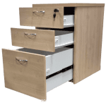 Maple-Wooden-Mobile-Pedestal-Open-Drawer-View