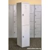 white-2 Tiers Metal Lockers - ISL-2FFC-V