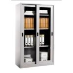Full Height Glass Sliding Door Metal Cabinet - Image 7